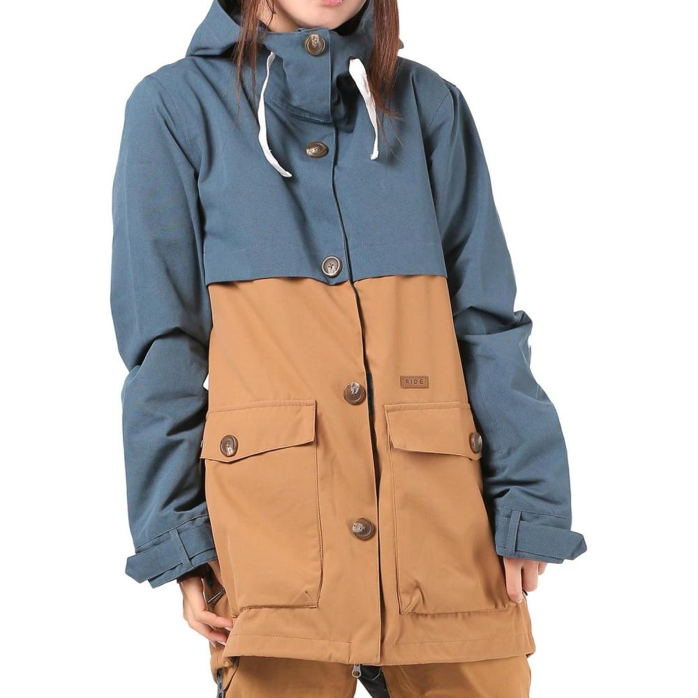 image:imageRide womens ParkaIndigo WashoutCamel