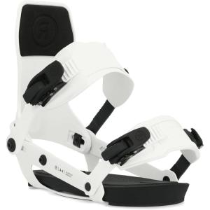 Ride A-6 Mens Snowboard Bindings, M, White