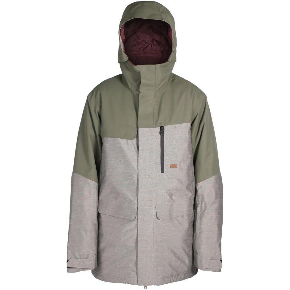 image:imageGeorgetown Jacket ShellOliveGrey Nep