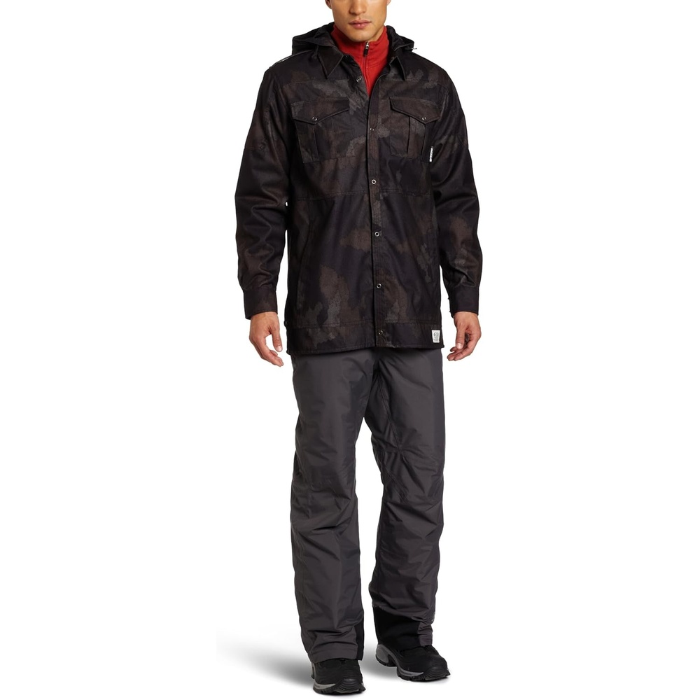 image:imageRide Snowboards Mens Shacket Black Camo Wool Medium