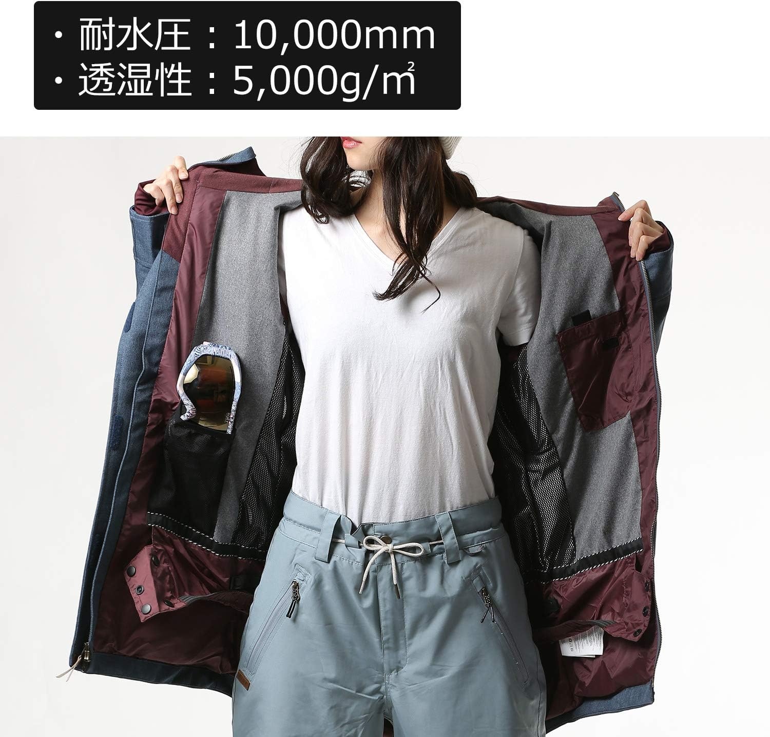 image:imageRide Snowboard Outerwear womens Capital JacketNavyCamel