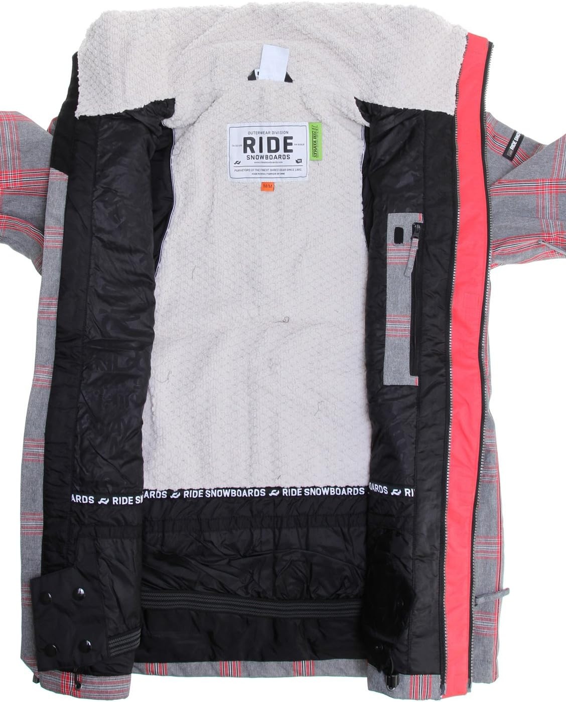 image:imageRide Snowboards Mens Sodo JacketFaded Grey Plaid